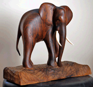 Stinkwood elephant by Allan