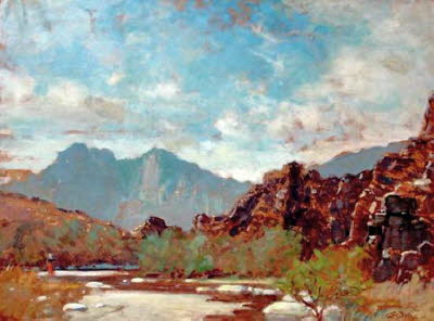 Mountain _river_oil